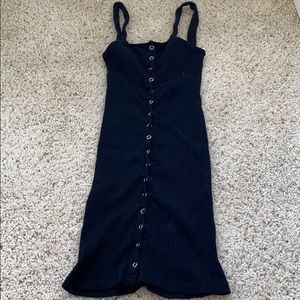Black fitted dress